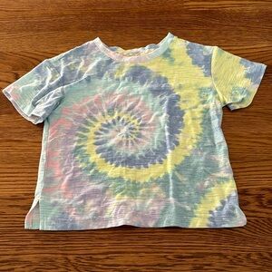 Art Class Crop Tie - Dye Shirt - size S